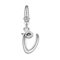 Charm Rosato Donna Alphabet in Argento RAL048 - RAL048